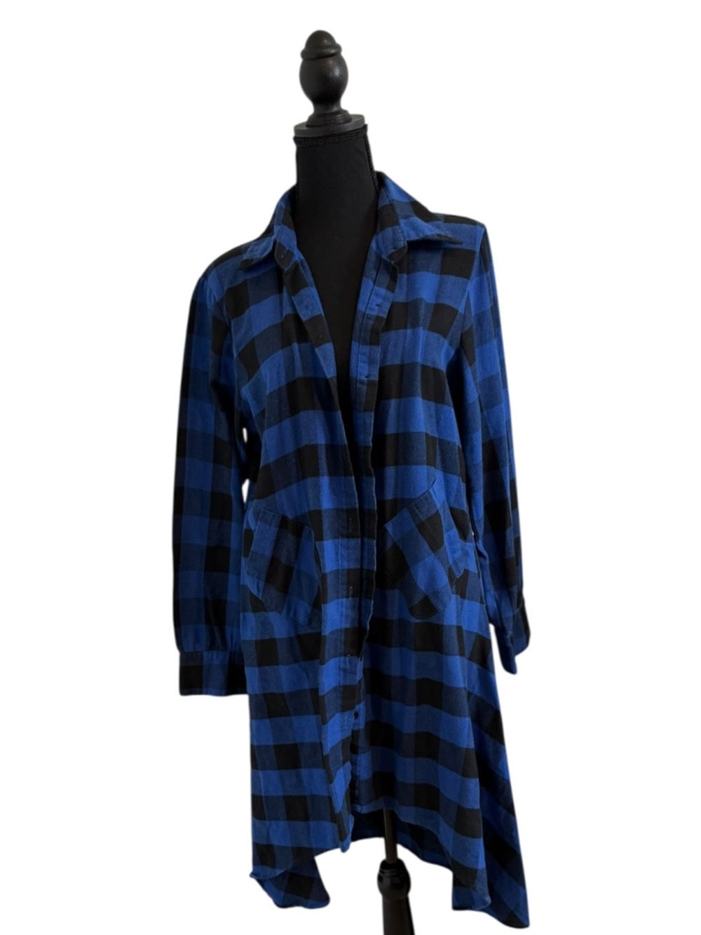 Blue and Black long shirt!